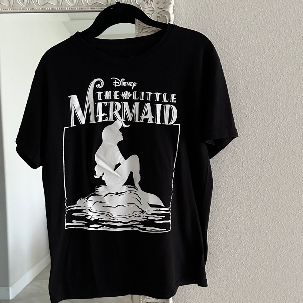 Disney Black and White The Little Mermaid Tee